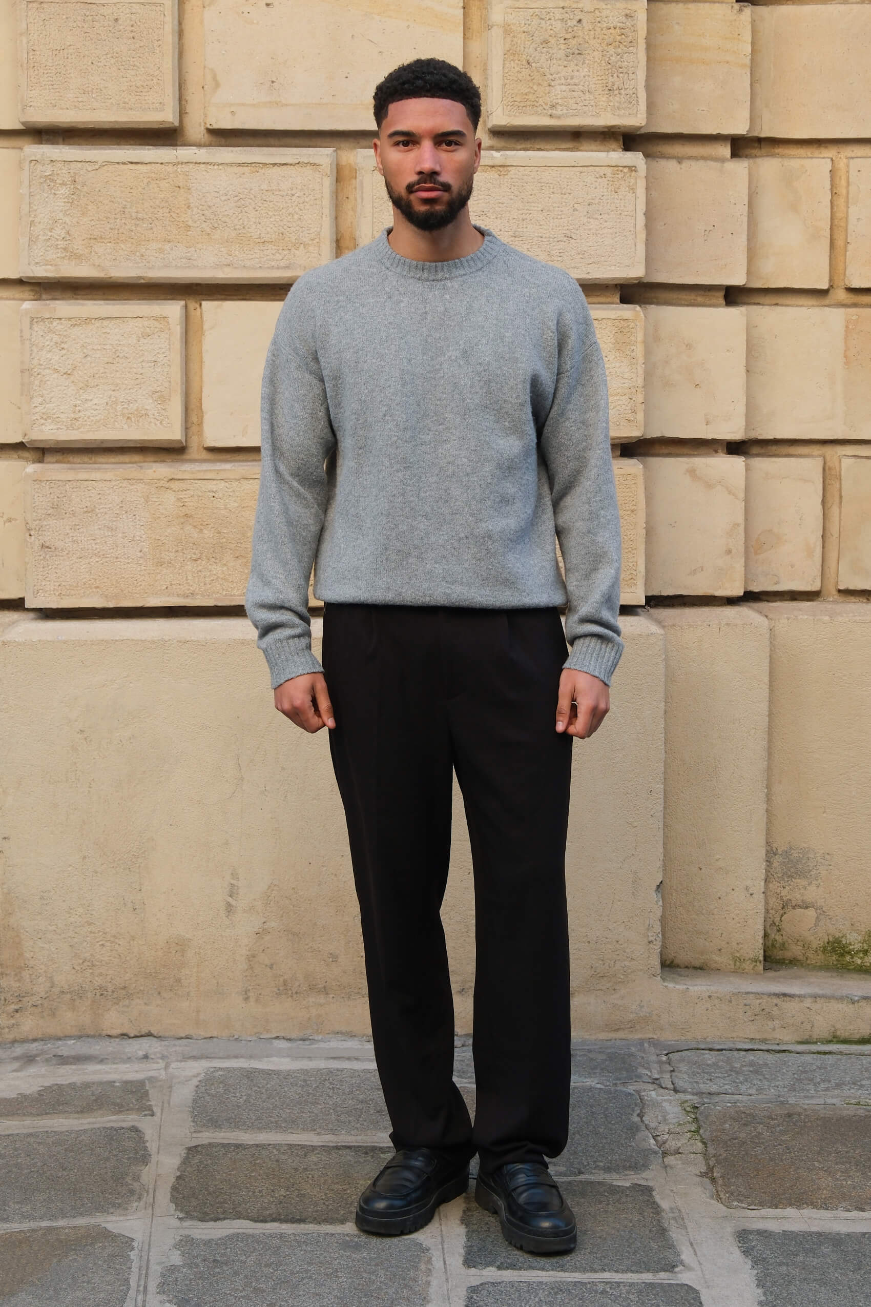 Brixton sweater - Gray mélange