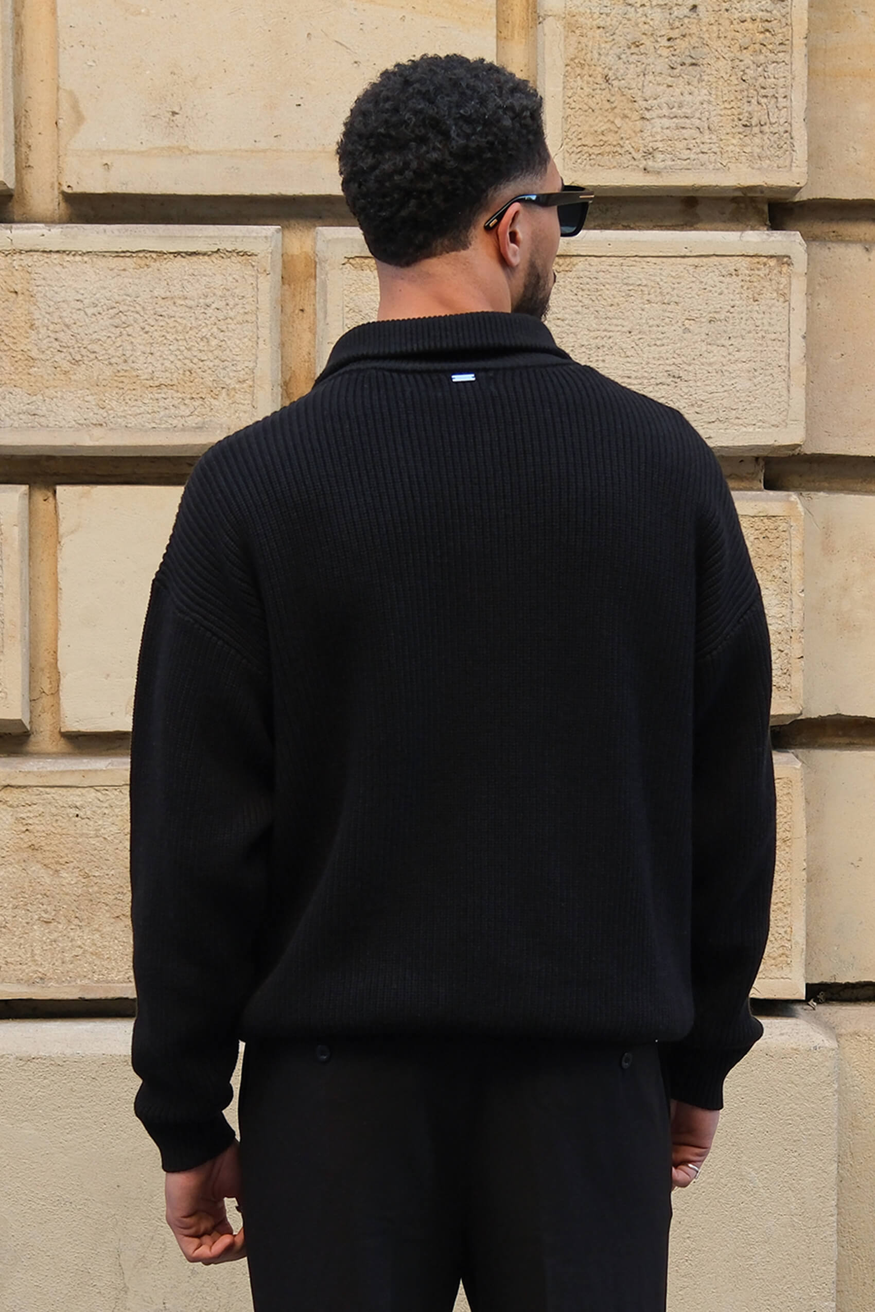 Harbour Half-Zip - Black