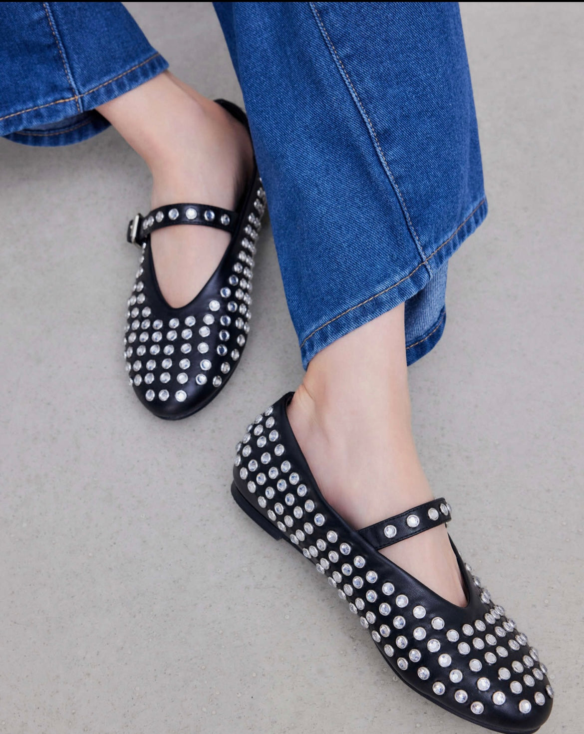 Ballerinas with studs
