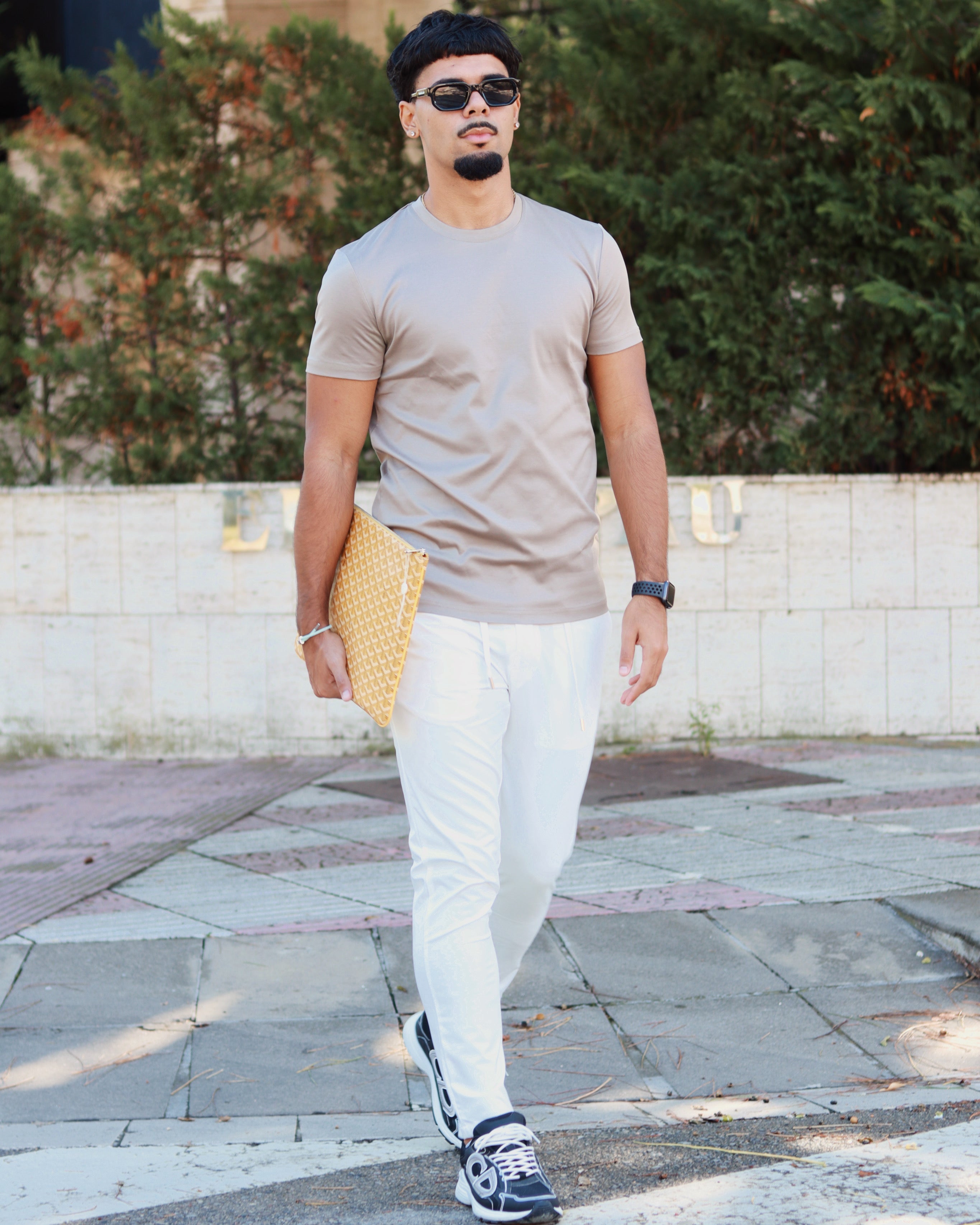 LAVENZI STRETCH TROUSERS - GRAY