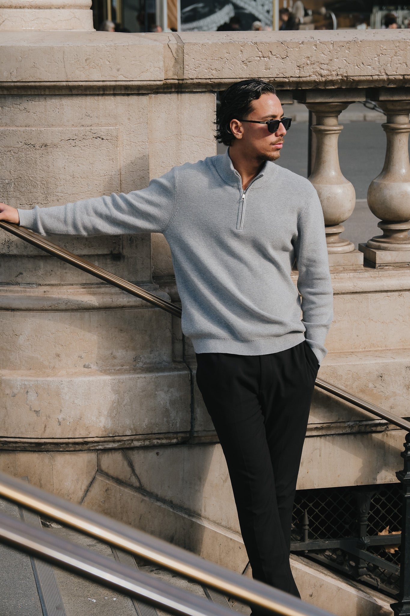 Armada Half Zip - Gray Melange