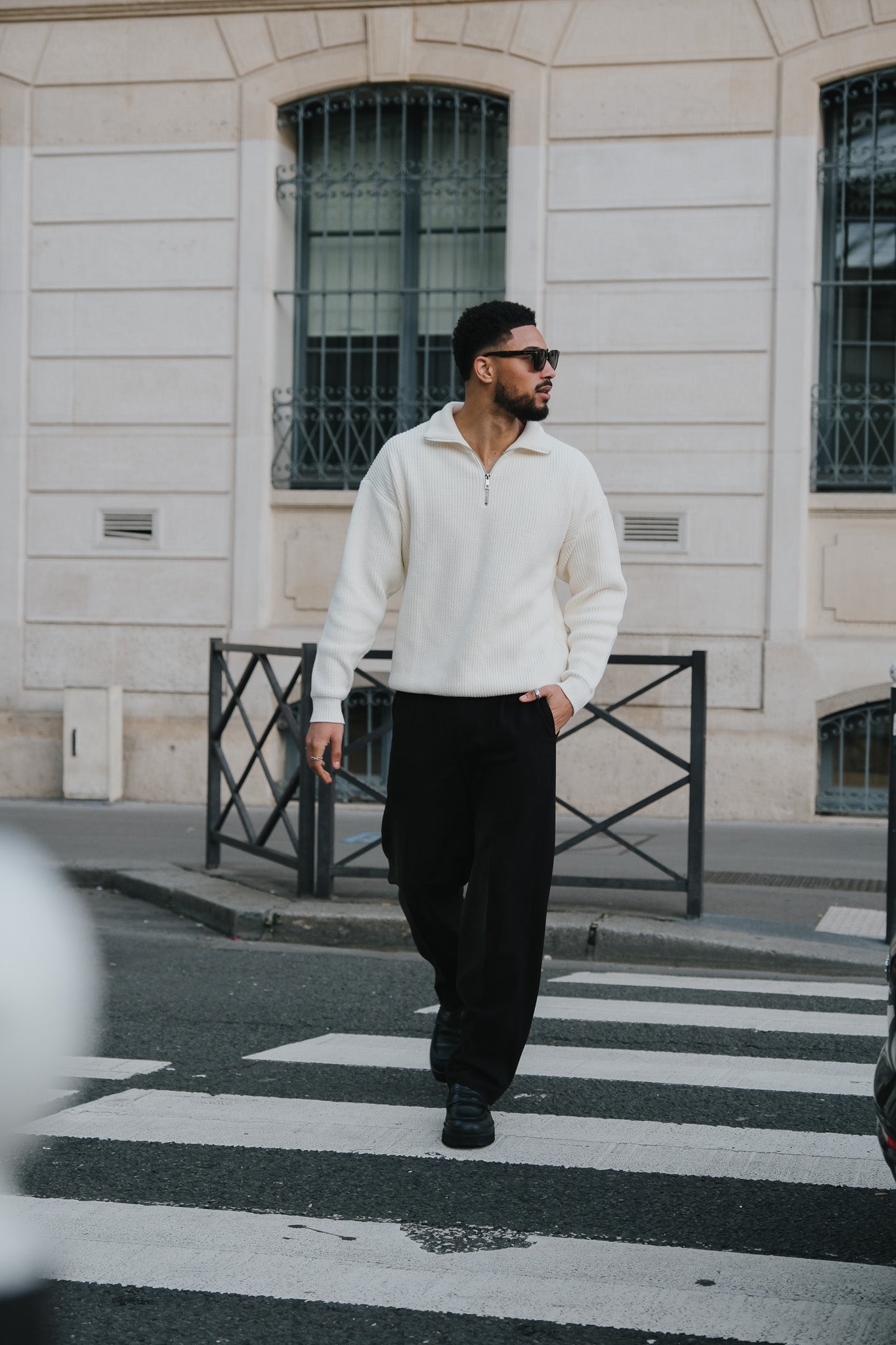 Harbour Half-Zip - Ecru