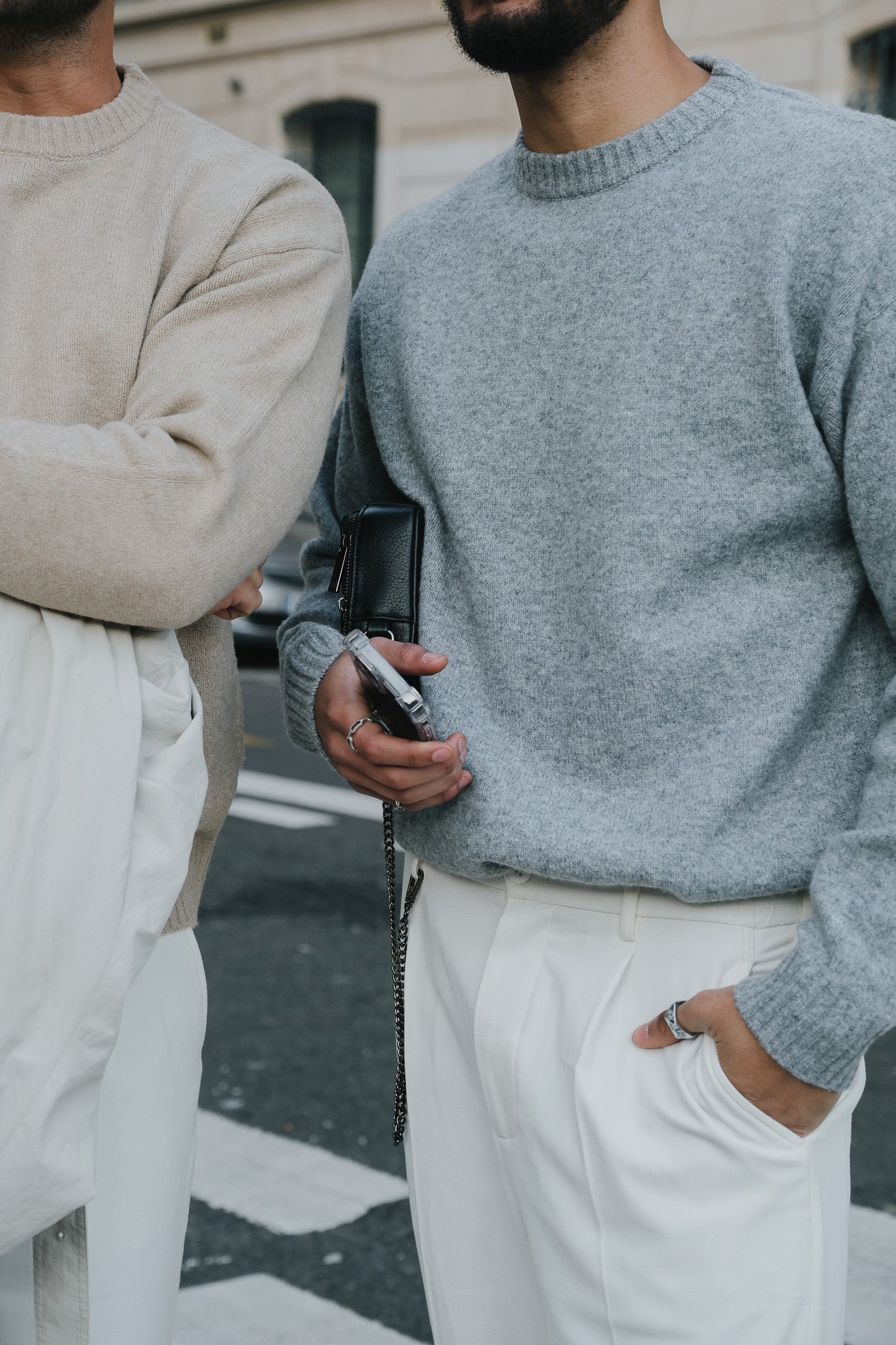 Brixton sweater - Gray mélange