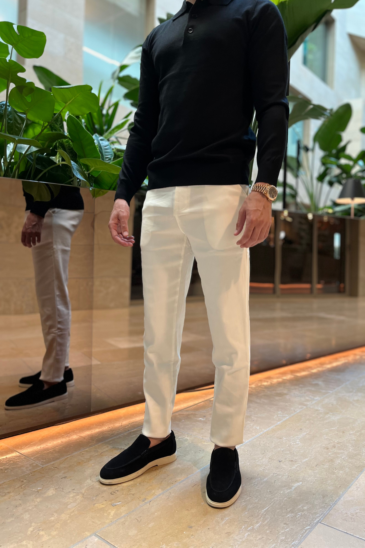 ICON | Stretch Trousers - White
