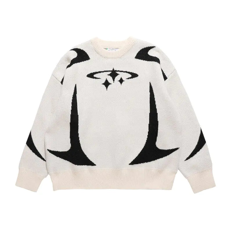 Y2K Star Knitted Jumper
