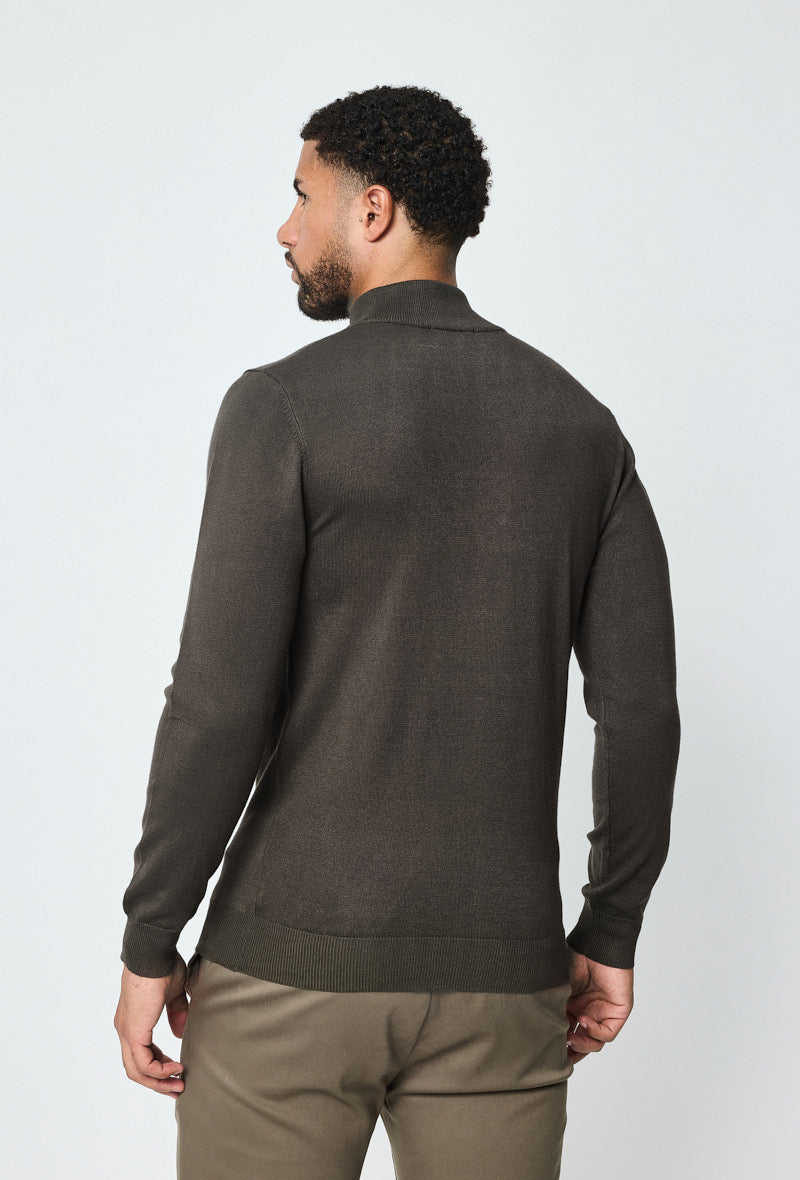 Faro Half Zip Sweater - Green