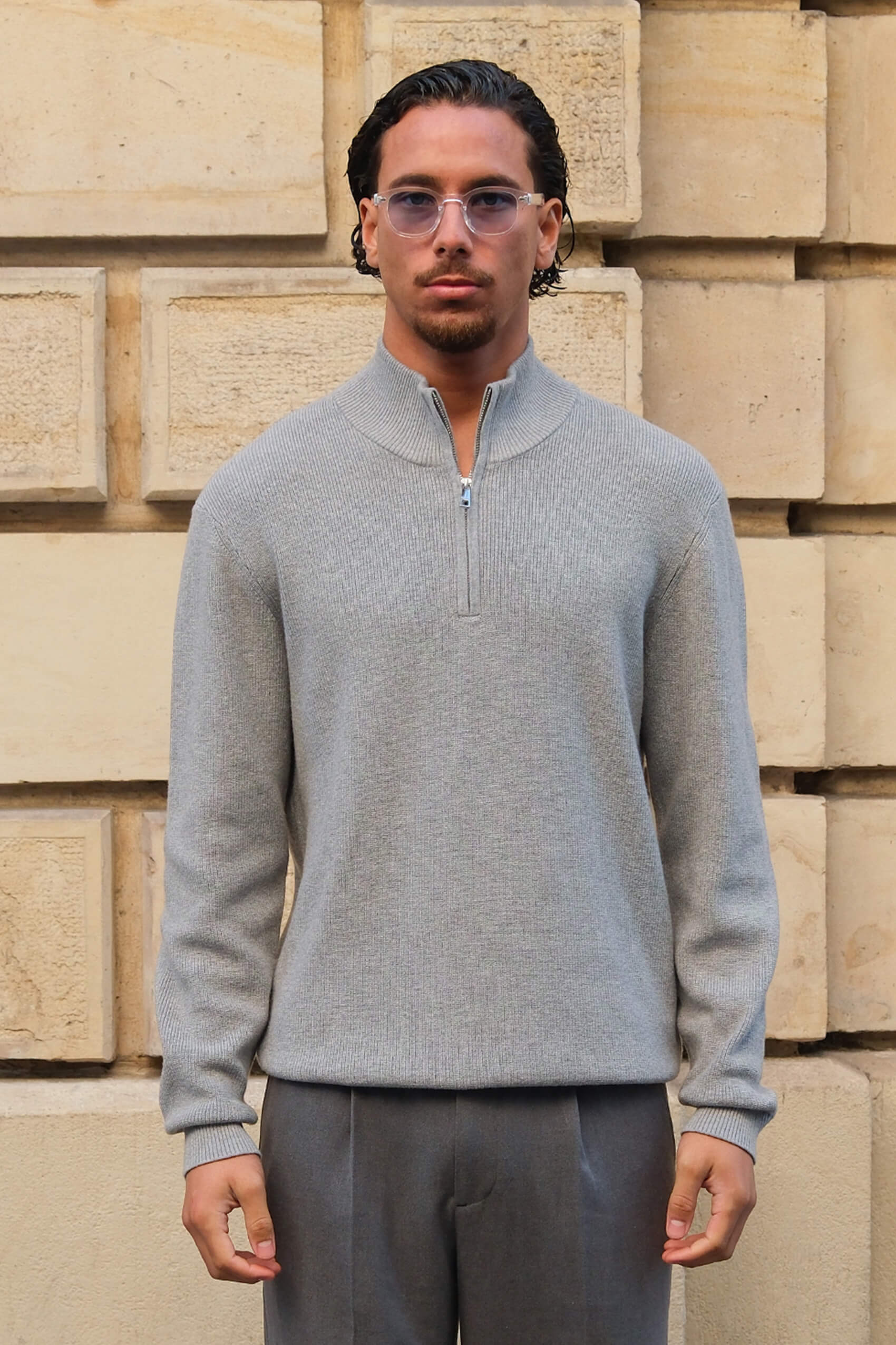 Armada Half Zip - Gray Melange