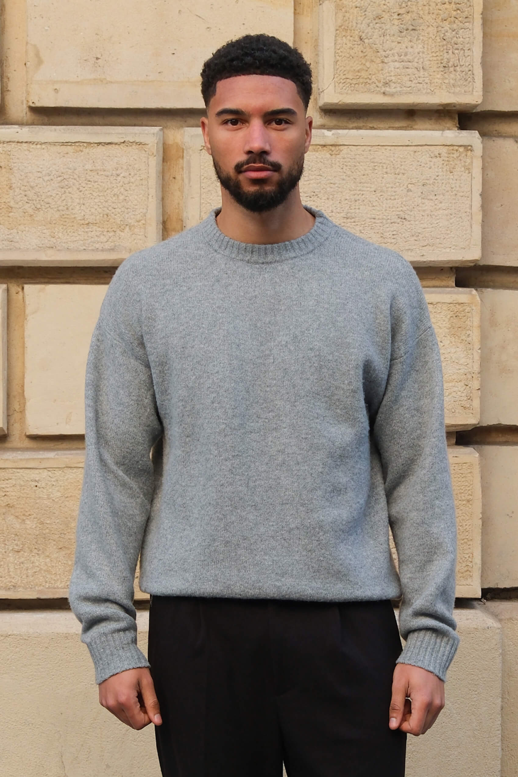 Brixton sweater - Gray mélange
