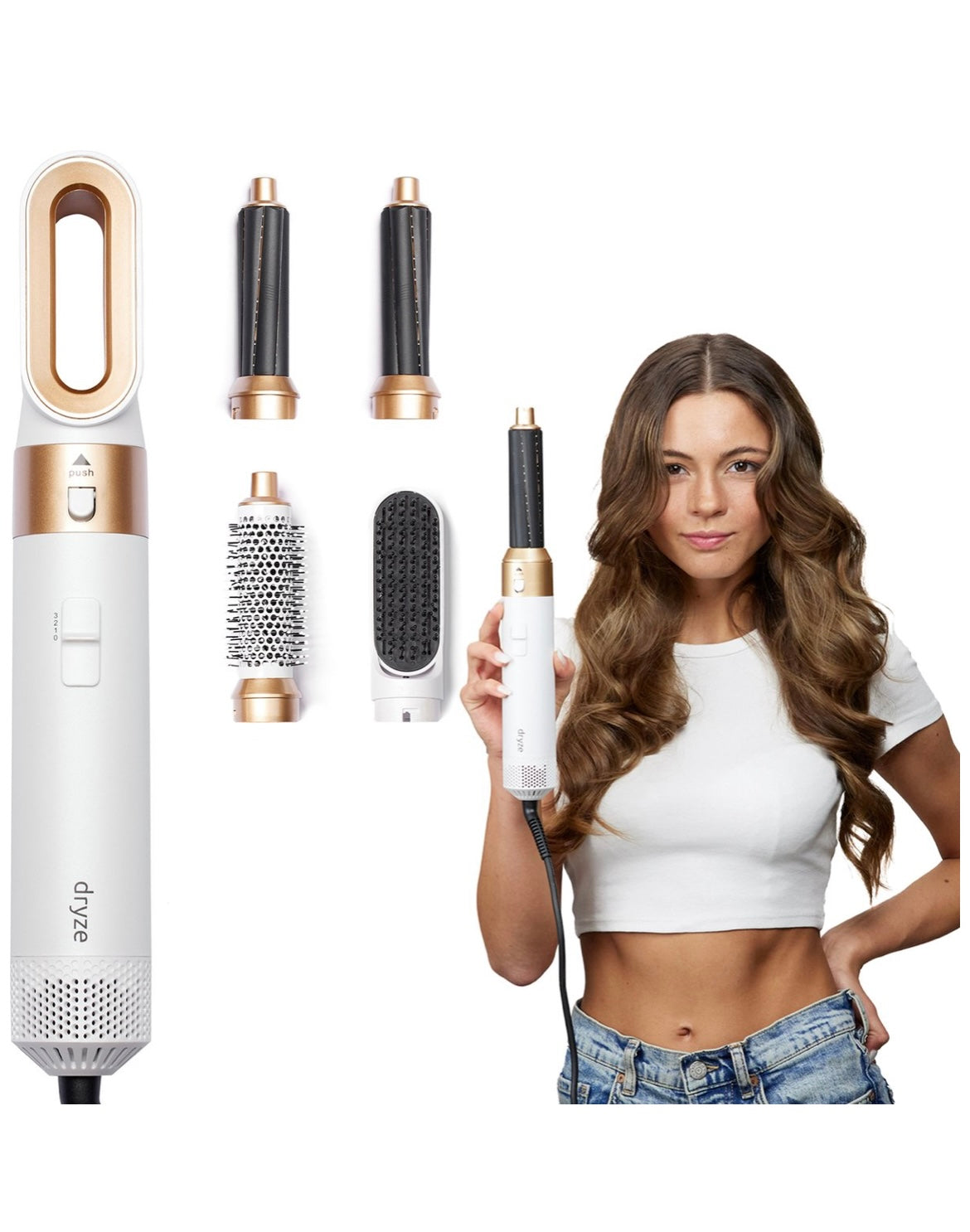 Blow Out Airstyler 5 in 1 - White/Gold Edition