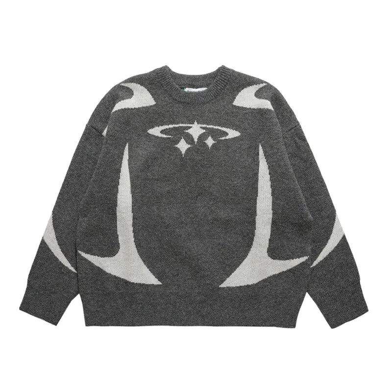 Y2K Star Knitted Jumper