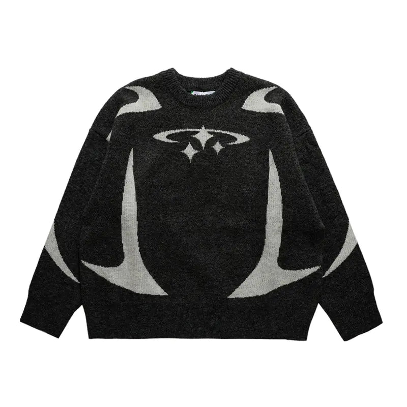 Y2K Star Knitted Jumper