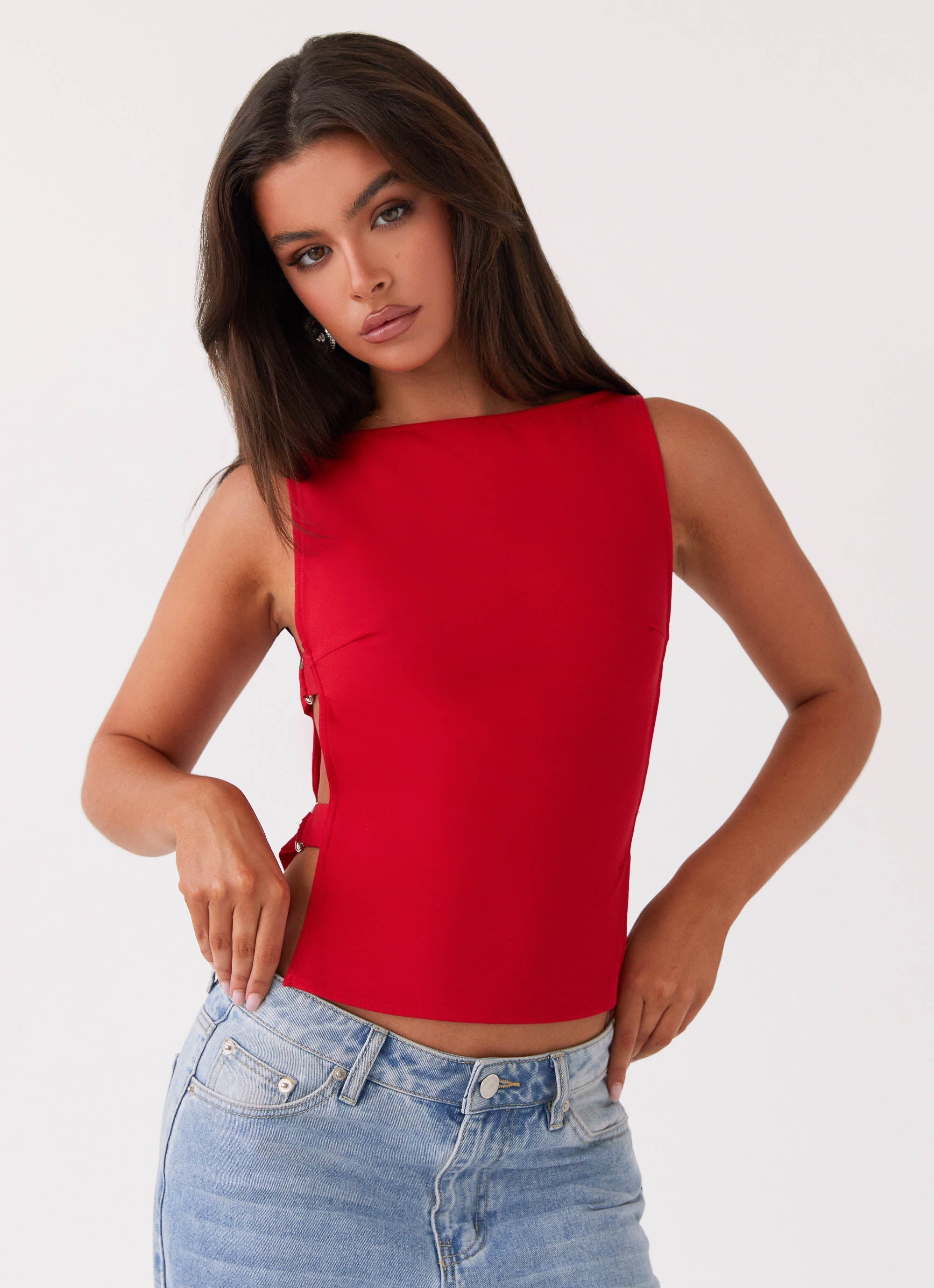 Cherish Top - Red 