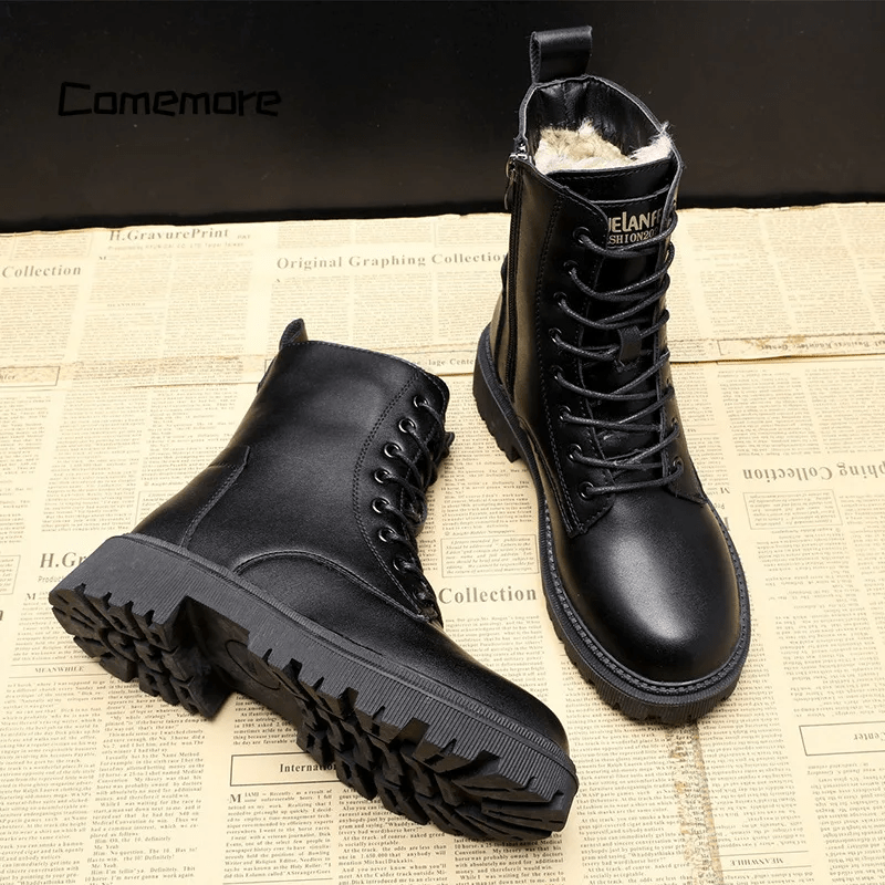 Helena - Lace-up winter boots with a lined interior